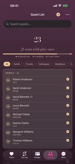 Vowo: Wedding Planner iPhone Ekran Görüntüsü 3