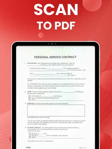 Image to PDF Converter: Photo iPad screenshot