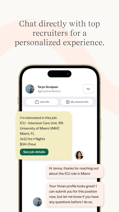 Vivian - Find Healthcare Jobs Screenshot