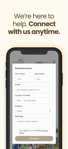 Client's Portal screenshot