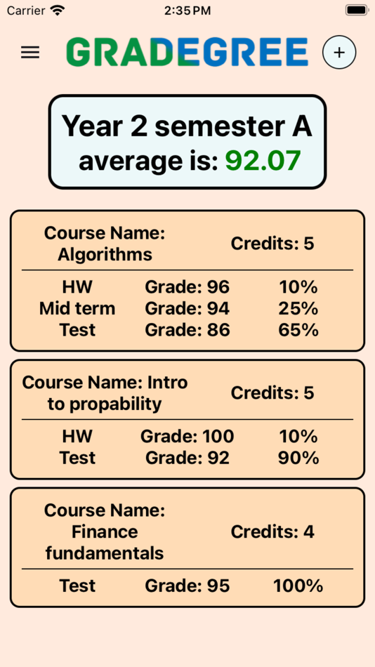 #2. Gradegree (iOS) 由: Omer Bengal