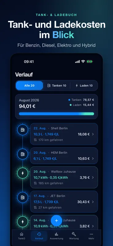 TankO – Tankkosten & Verbrauch screenshot 3 of 8