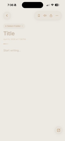Midad: Notebook & Journal iPhone screenshot