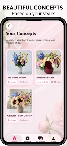 PetalPerfect: AI Floral Design iPhone screenshot