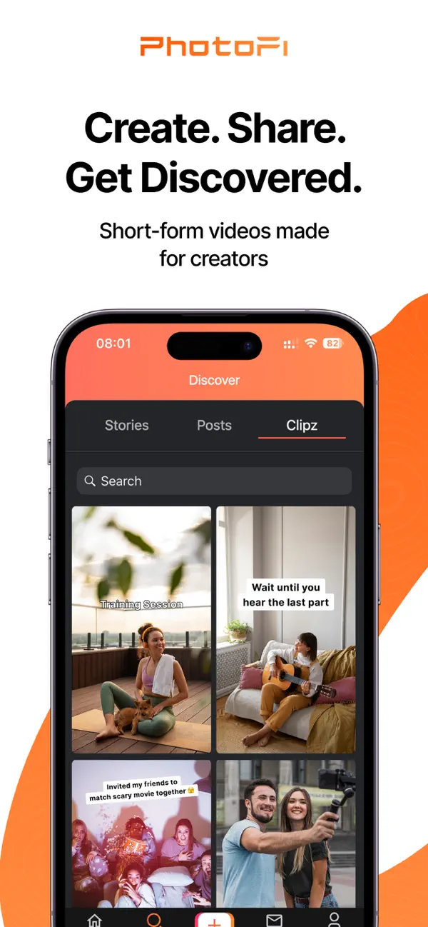 Screenshot #1 pour PhotoFi: Videos, Photos & Live