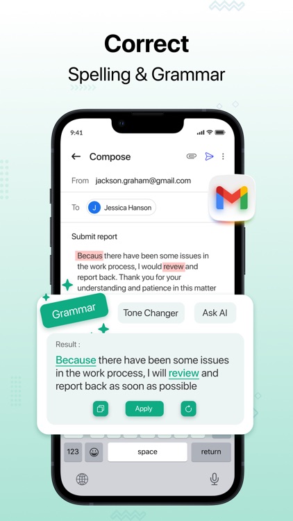 AI Keyboard & Email Writter
