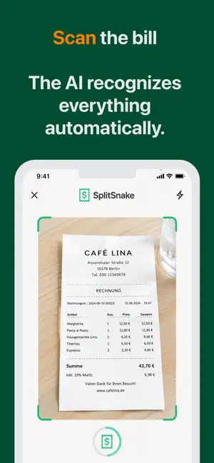 SplitSnake: Bill Splitter screenshot 2