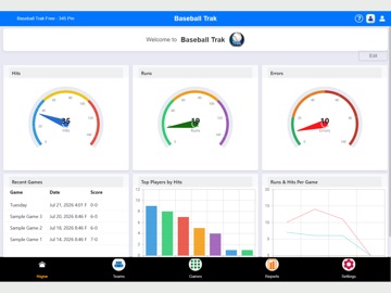 Baseball Trak TAC iPad screenshot
