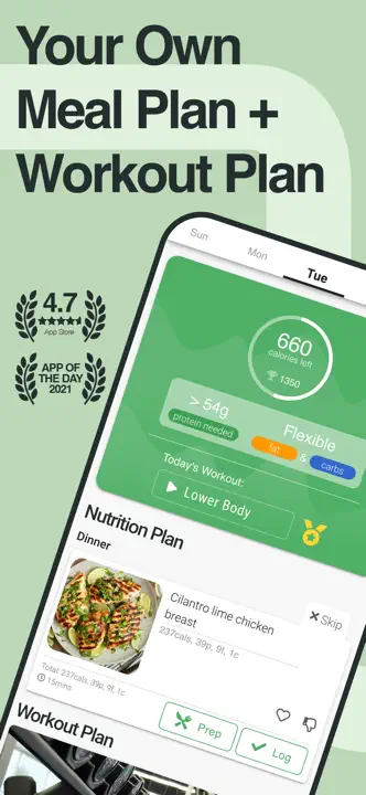 StrongrFastr Diet+Fitness AI: Screenshot 1 von 10