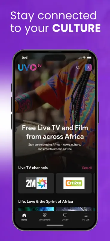 UVOtv: Global Live TV & Film screenshot 6 of 7