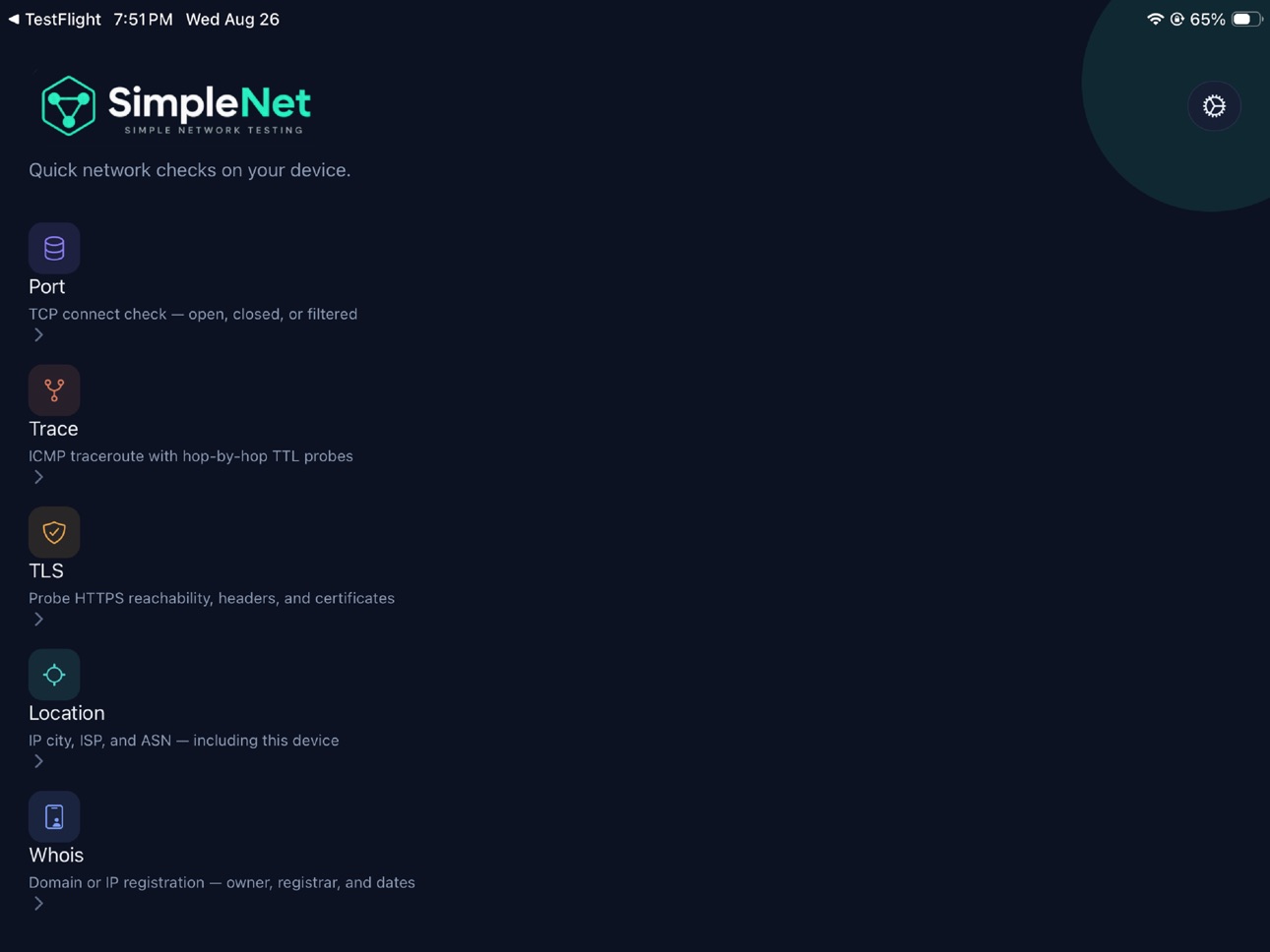 Screenshot 7 of SimpleNet Tools