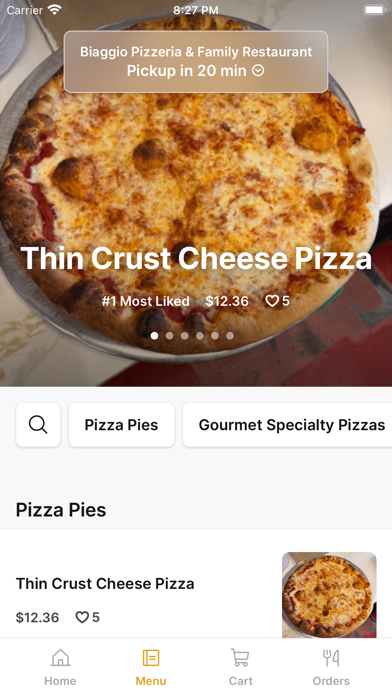 Screenshot 2 of Biaggio Pizzeria Restaurant App