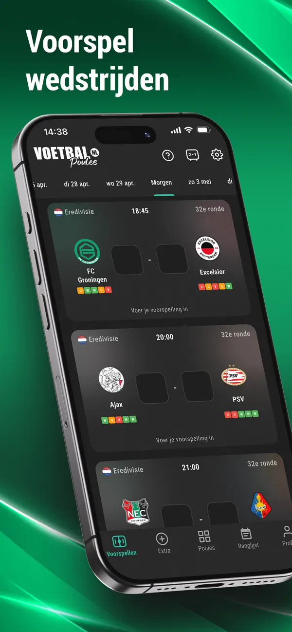 Screenshot #1 pour Voetbalpoules