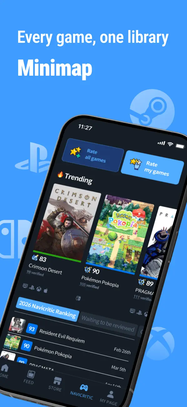 Screenshot #1 pour Minimap: Game Backlog Tracker