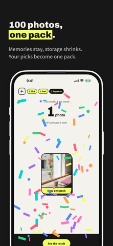DAYPACK: Pack 100 Photos iPhone screenshot