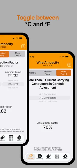 NG Wire: NEC Ampacity & Fill screenshot 2