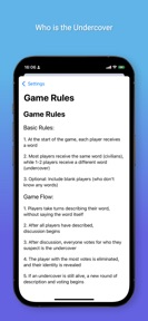Who is Undercover--Party Game screenshot