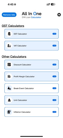 All in One EMI Calculator screenshot