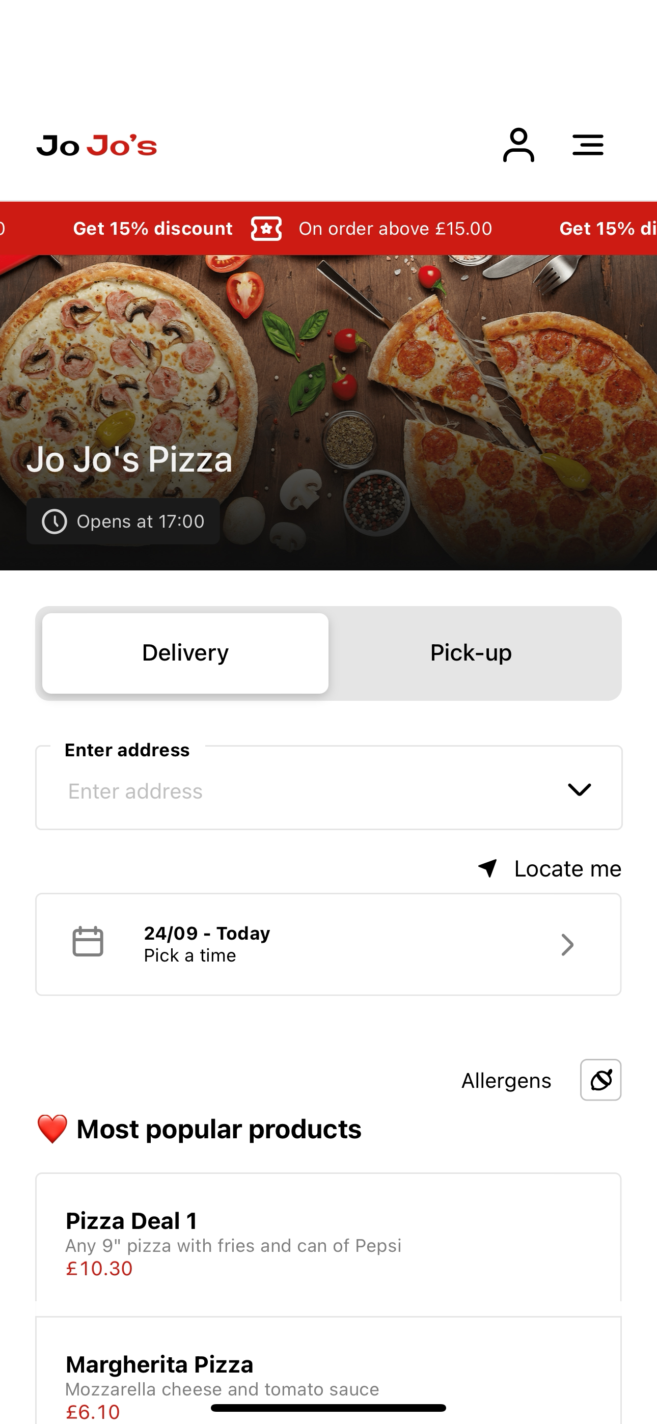 Jo Jo's Pizza UK screenshot 3