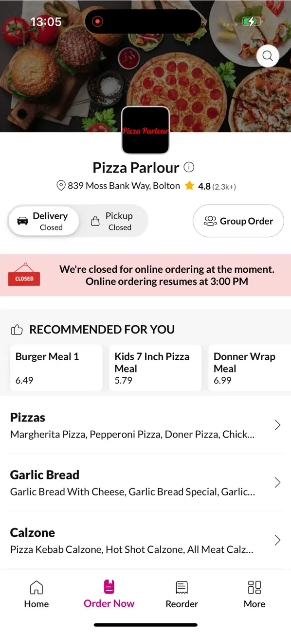 Screenshot #2 pour Pizza Parlour Bolton
