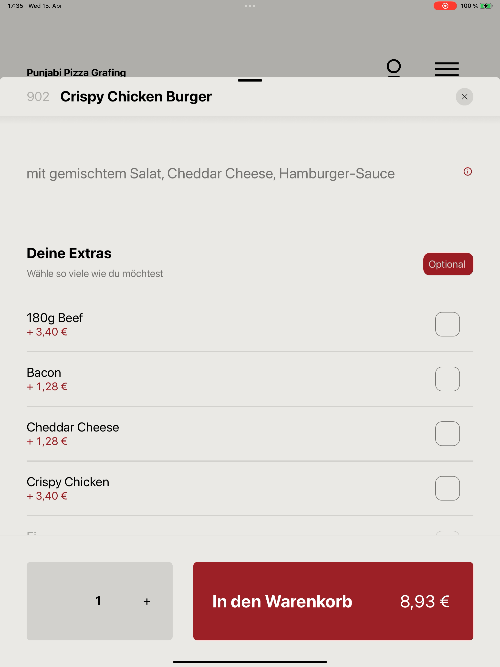 Punjabi Pizza Lieferservice
