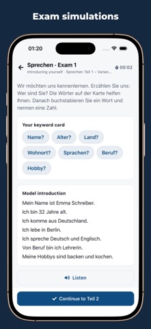 telc A1: German Exam Trainer Screenshot 6 of 6