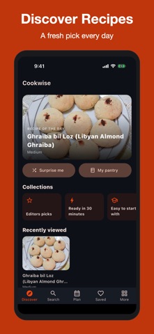 Cookwise: Recipes & Meal Plan Screenshot 1 of 7