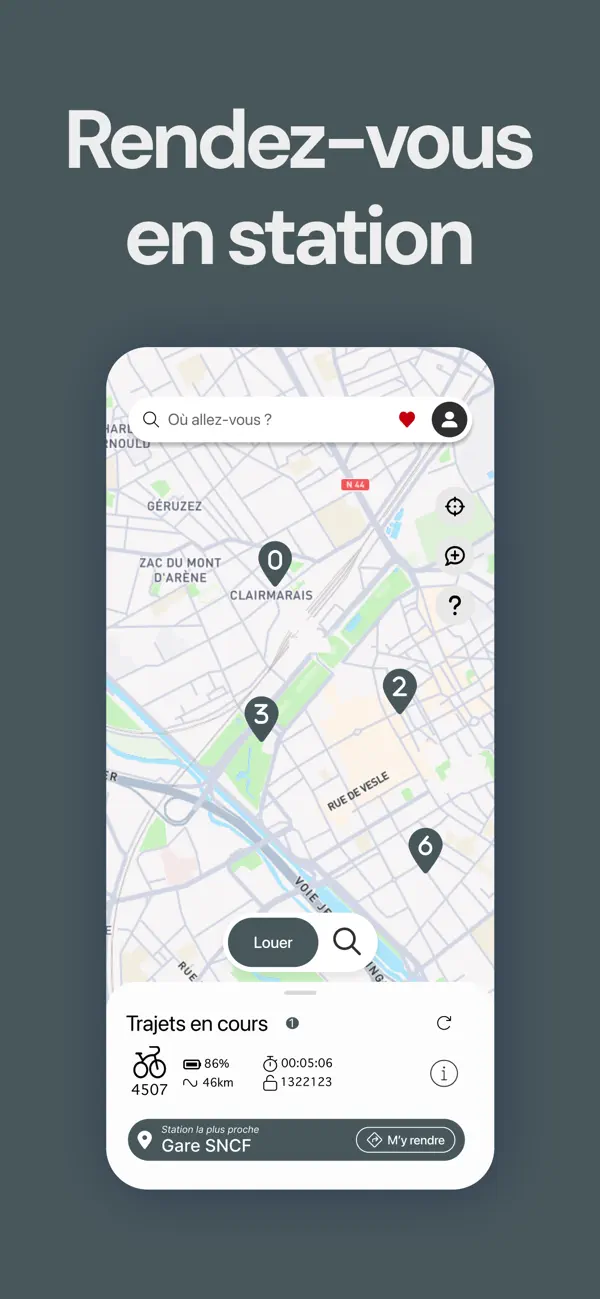 Screenshot #3 pour Cyclovis - vélos libre-service