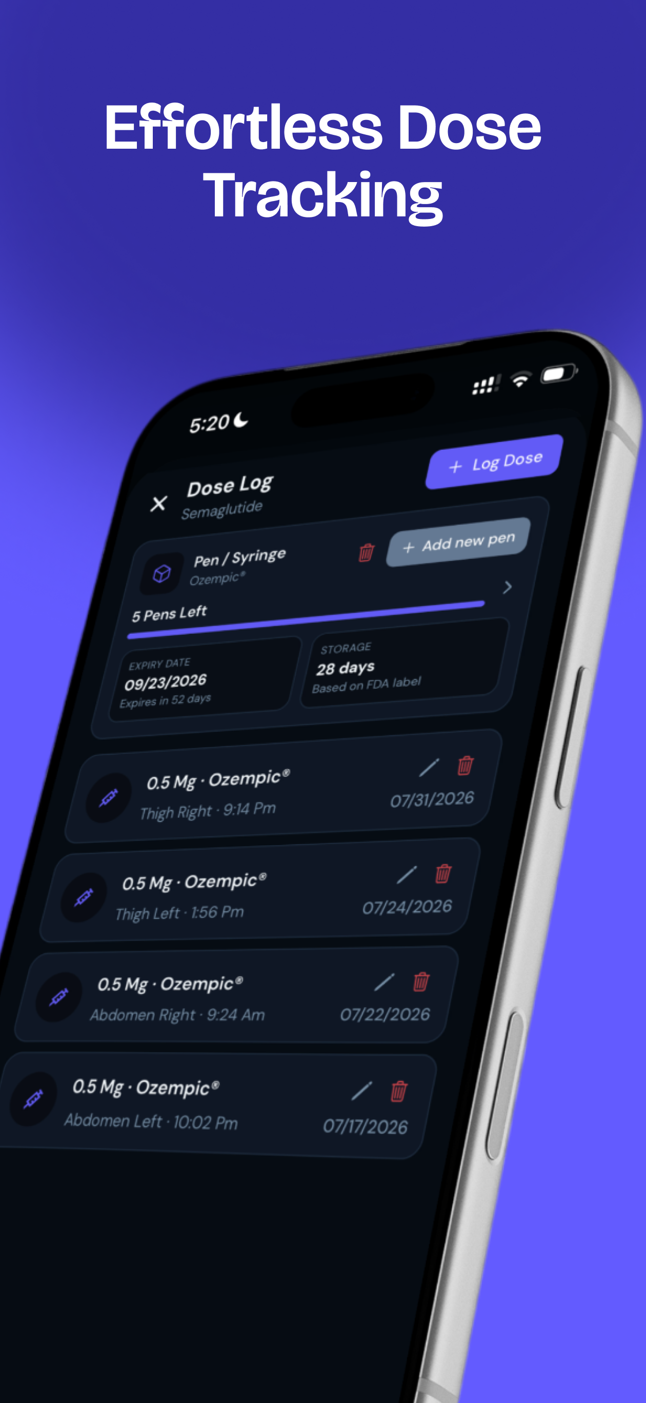 Peptimize: GLP-1 Tracker screenshot 5
