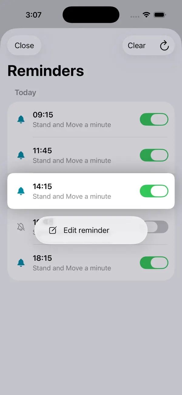 Stand Tracker - Stand Reminder iOS app screenshot showing feature 2