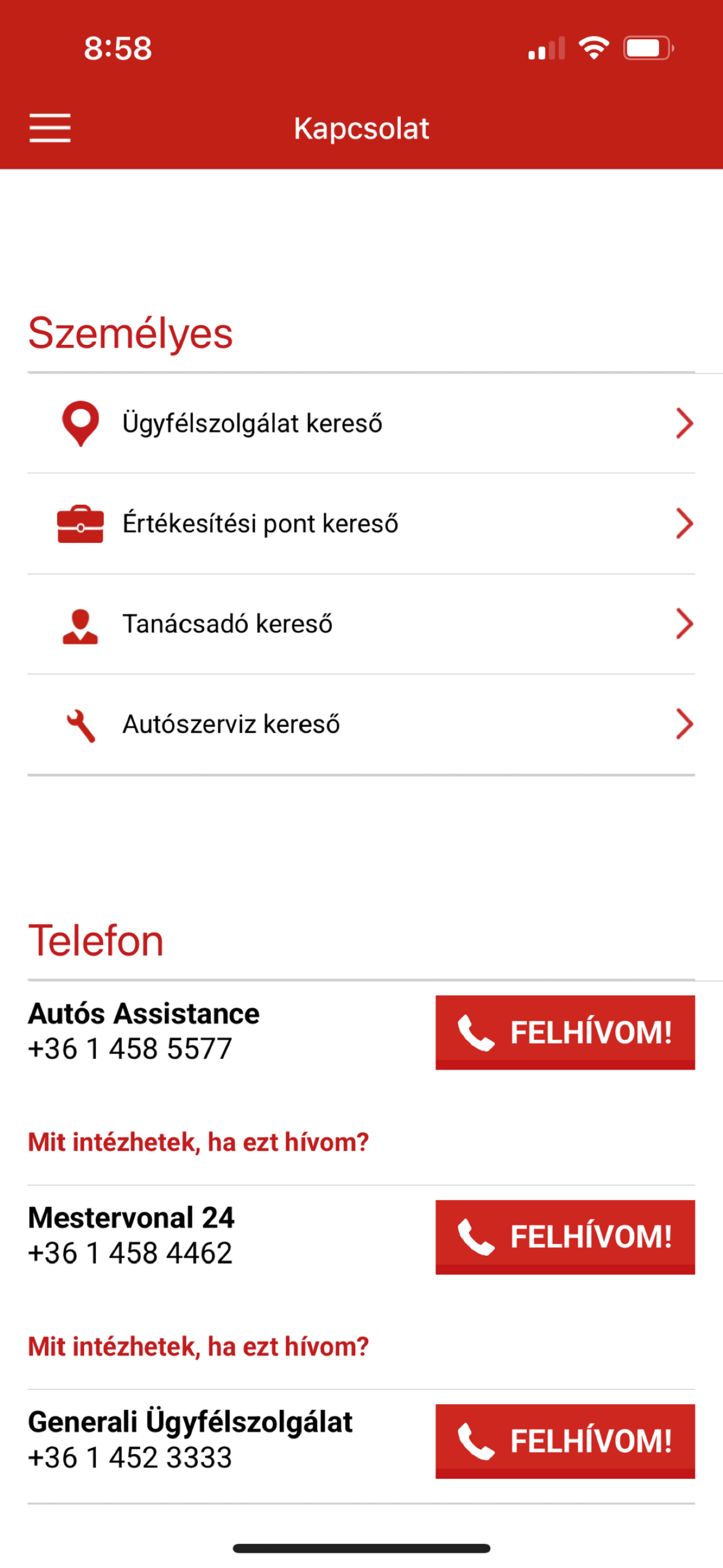 Generali Ügyfélpont