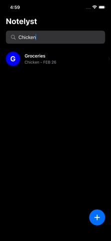 Notelyst screenshot