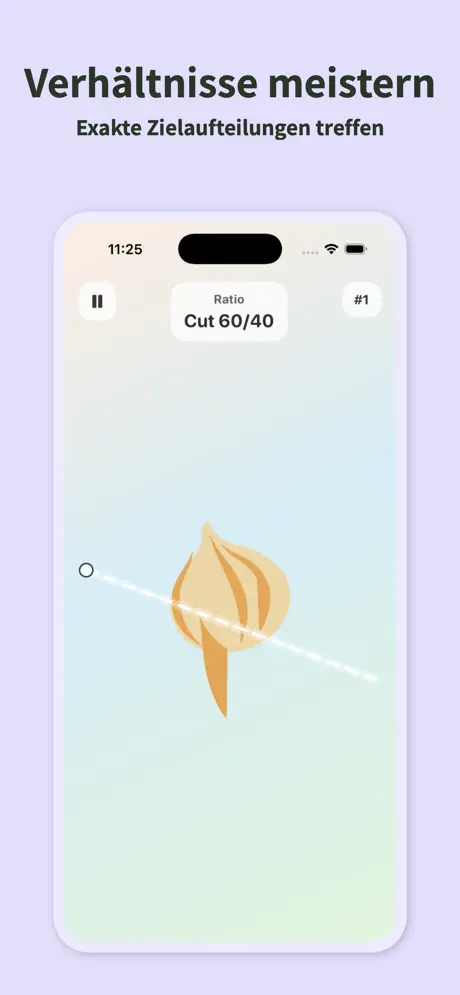 Slice It Perfect: Schnitt Game — iPhone-Screenshot 2