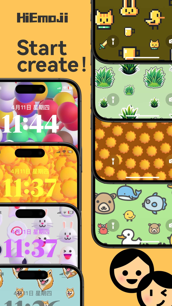 HiEmoji：Emoji Wallpaper Editor