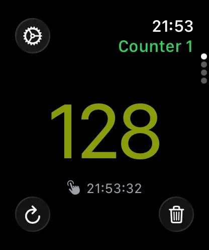 Screenshot #1 pour WristCounter Watch App