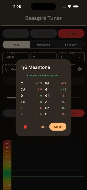 Beaupré Stimmgerät screenshot 5 of 10