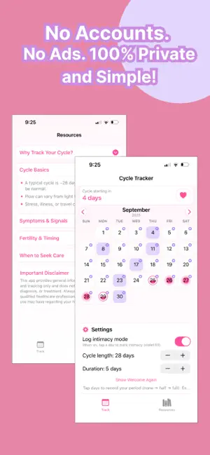 Period Calendar Cycle Tracker screenshot 3