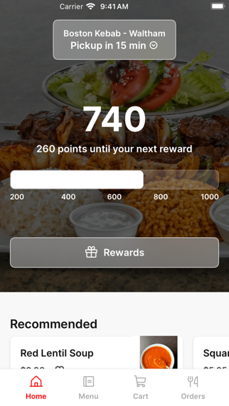 Boston Kebab - Waltham iPhone screenshot 1 - Food & Drink app