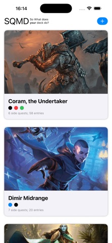 SQMD - Commander Deck Tracker Screenshot 1 of 8