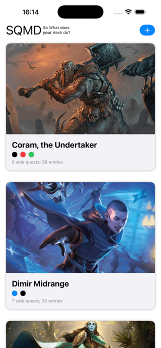 SQMD - Commander Deck Tracker Screenshot 1 of 8