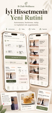 B Club Wellness: Spor & Diyet iPhone screenshot 1