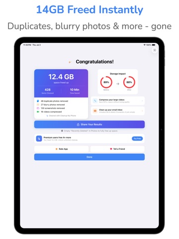 AI Photo Cleaner & Storage iPad screenshot
