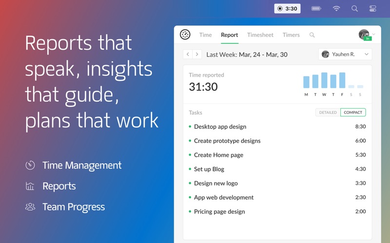 Screenshot #2 pour Everhour Time Tracker