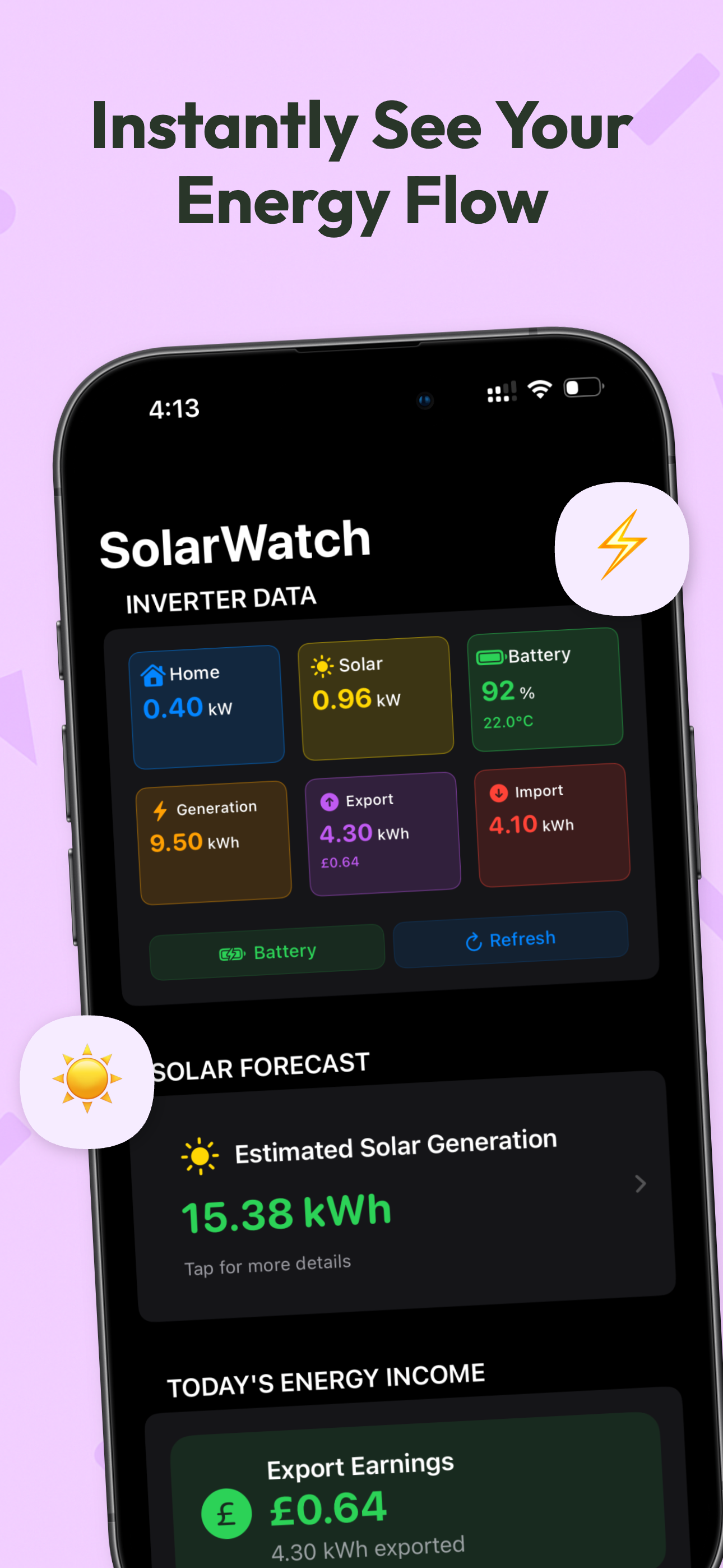 SolarWatch - Inverter Widgets