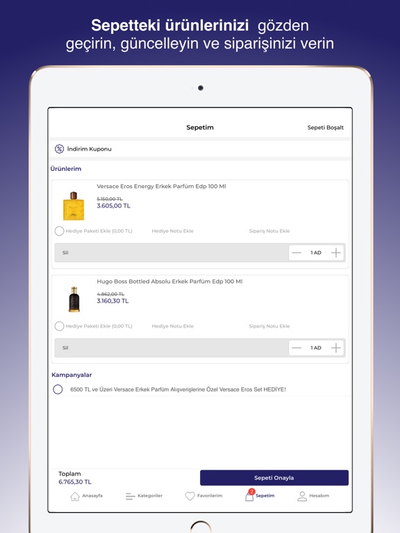 Kağan Parfümeri iPad screenshot 7 - Shopping app