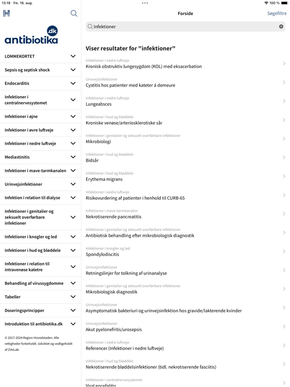 Screenshot #5 pour Antibiotika.dk