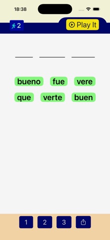 Practice your spanish screenshot