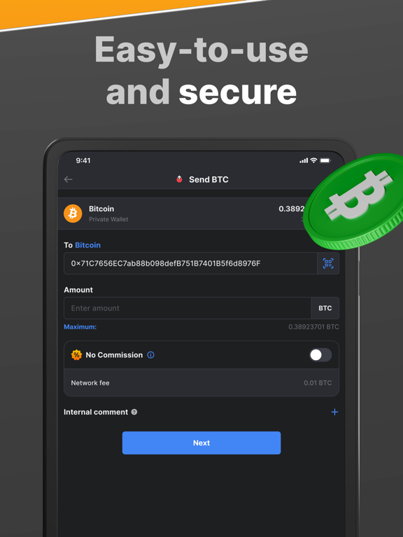 NC Wallet: crypto without fees iPad screenshot