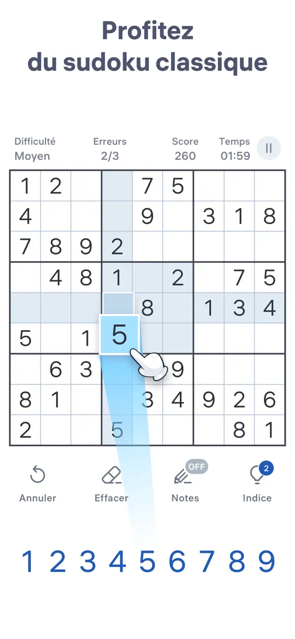 Screenshot #2 pour Sudoku.com - Casse-tête