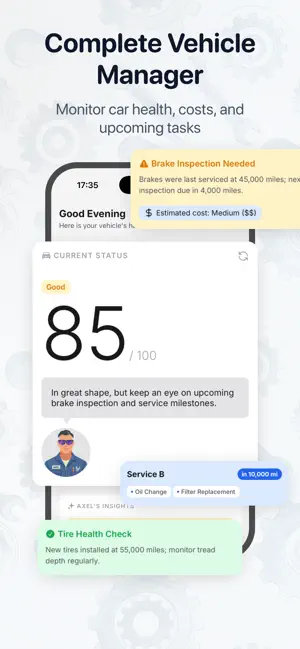 Car Maintenance Tracker - Axel screenshot 1